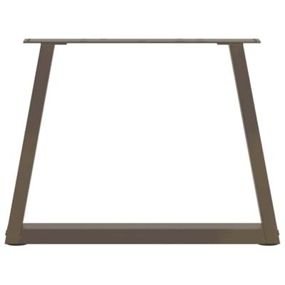 Salontafelpoten 2 st V-vormig 60x(42-43,3) cm staal naturel