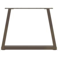 Eettafelpoten 2 st V-vormig 60x(42-43,3) cm staal naturel - thumbnail