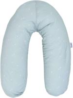 Zwangerschapskussen - TINEO - Katoenjersey - Aquagroen / Sterren - thumbnail