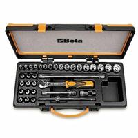 Beta Doppendoos met 17 dopsleutels, 12 schroevendraaier-doppen en 5 toebehoren 910B/C29 - 009100945 - thumbnail