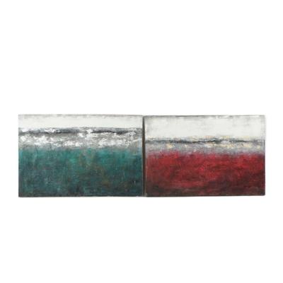 Schilderij DKD Home Decor 120 x 3,5 x 80 cm Abstract Modern (2 Stuks)
