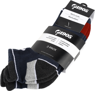 Quick Q1905 Sokken 2-Pack | Zwart | Maat 40 - 00.114.008.04