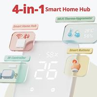 SwitchBot Hub 2, wifi-thermometer, hygrometer, afstandsbediening met IR, verbindt SwitchBot met wifi-netwerk (2,4 GHz), compatibel met Alexa en Google Assistant - thumbnail