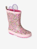 Rubberen regenlaarzen met print voor kinderen, kleutercollectie veel roze - thumbnail