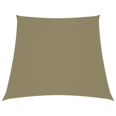 VidaXL Zonnezeil trapezium 2/4x3 m oxford stof beige