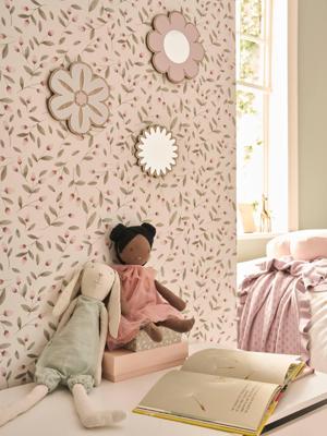 Set van 3 houten en plexiglazen wanddecoraties met bloemen rozen