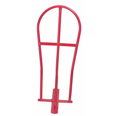 Zadelhouder metaal 54 cm Rood