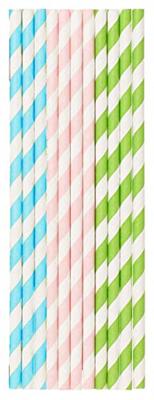 Duni Papieren Rietjes Pastels 20cm 25st