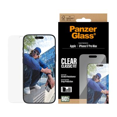 PanzerGlass PANZERGLASS - Screen Protector iPhone 17 Pro Max Classic Fit w. EasyAligner PG24188 Screenprotector (glas) Apple IPhone 17 Pro Max 1 stuk(s)