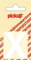 Plakletter Helvetica 40 mm Sticker witte letter x Pickup - Pickup - thumbnail