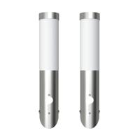 VidaXL Buitenlamp rvs enego met sensor (2 stuks) - thumbnail