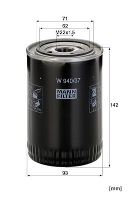 Oliefilter W94037