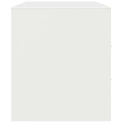 Tv-meubel 99x39x44 cm staal wit Tv-meubel 99x39x44 cm staal wit