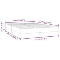 Boxspring zonder matras fluweel donkerblauw 140x210 cm - thumbnail