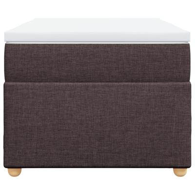 Boxspring met matras stof donkerbruin 90x200 cm - thumbnail