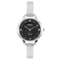 Prisma P.1466 Horloge staal/parelmoer zilverkleurig-zwart 30 mm - thumbnail