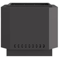 Vuurkorf Zwart 58 x 58 x 51 cm Koudgewalst staal - thumbnail