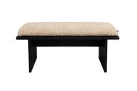 Dutchbone Halbank 'Shiho' Rubberhout en Bouclé - thumbnail