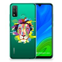 Huawei P Smart 2020 Telefoonhoesje met Naam Lion Color - thumbnail
