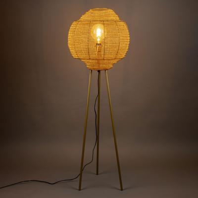 Dutchbone Vloerlamp 'Meezan' 142cm, kleur Goud