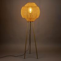 Dutchbone Vloerlamp 'Meezan' 142cm, kleur Goud - thumbnail