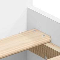 Bedframe met hoofd- en voeteneinde wit 90x190 cm - thumbnail