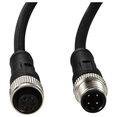 TRU COMPONENTS TC-12833008 Sensor/actuator verlengkabel M12 Aantal polen (sensoren): 4 Stekker (recht) op koppeling (recht) 2 m 1 stuk(s)