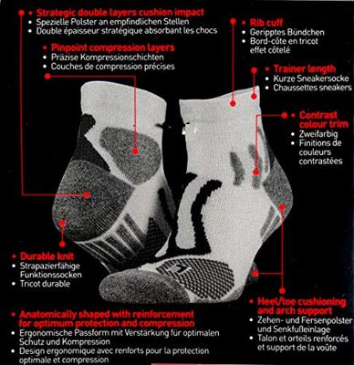 Spiro RT294 Technical Compression Coolmax Sports Socks - Purple - L/XL