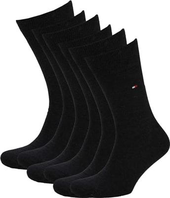 Tommy Hilfiger Sock classic 2 pack 200 black Zwart maat 4346