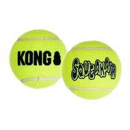 KONG SQUEAKAIR TENNISBAL GEEL MET PIEP MEDIUM 6,5 CM 3 ST - thumbnail