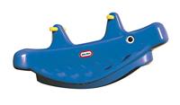 little tikes 487900070 Walvis Wipwap- Actief Spelen voor Kinderen - Eenvoudige Handgrepen en Stabiel Zadel voor Extra Veiligheid - Zitjes voor Maximaal 3 Kinderen - Duurzaam - Blauw,44.45 x 48.26 x 106.68 cm - thumbnail