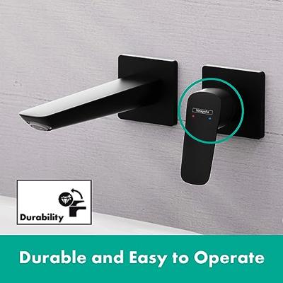 Hansgrohe Logis Fine ééngreeps wastafelmengkraan inbouw voor wandmontage voorsprong 20,5 cm, mat zwart Hansgrohe Logis Fine ééngreeps wastafelmengkraan inbouw voor wandmontage voorsprong 20,5 cm, mat zwart
