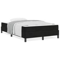 Boxspringbed met matras Zwart 120 x 190 cm Fluweel - thumbnail