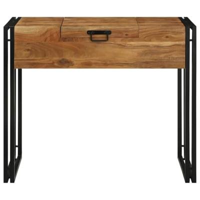 Kaptafels voor Slaapkamers met opslag Bruin Massief acaciahout