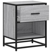 Nachtkastjes 2 st 40x31x50 cm bewerkt hout grijs sonoma eiken - thumbnail