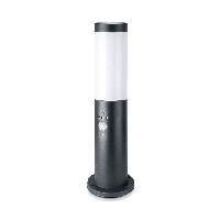 Dally S LED sokkellamp - 45cm - Bewegingssensor en schemerschakelaar - IP44 waterdicht - E27 fitting - Buitenlamp - Antraciet - Staande buitenlamp - thumbnail