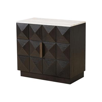 Richmond Dressoir 'Claremont' Eiken en travertin, 85cm