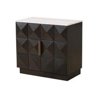 Richmond Dressoir 'Claremont' Eiken en travertin, 85cm - thumbnail