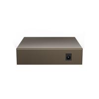 Tenda TEF1105P-4-63W 5-poorts snel ethernet PoE switch 10/100 Mbit/s desktopswitch met 4-poorts PoE, 63 watt, extra 1x uplink, full duplex, metalen behuizing, 250 meter, plug & play - thumbnail