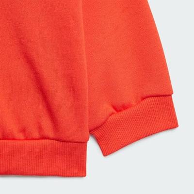 adidas Badge of Sport Joggingpak Baby / Peuters Rood Zwart Wit - thumbnail