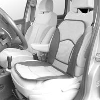 Carpoint stoelkussen Type T 90 x 45 cm zwart/grijs - thumbnail