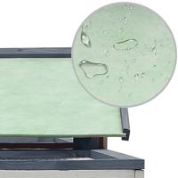 Konijnenhok 303x60x86 cm massief grenen- en vurenhout grijs - thumbnail