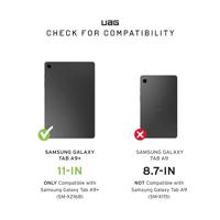 Urban Armor Gear Scout Healthcare Handstrap & Kickstand Case Back cover Wit (transparant), Grijs (transparant) Tabletcover - thumbnail