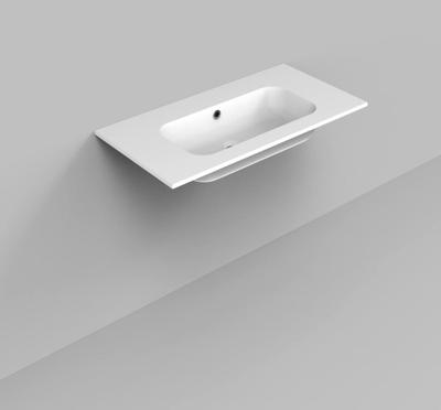 Wastafel Marble BWS 90,5x46x1,5 cm Glans Wit (zonder kraangat) Wastafel Marble BWS 90,5x46x1,5 cm Glans Wit (zonder kraangat)