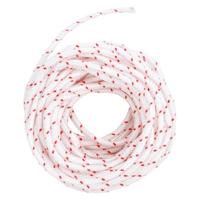 Trekkoord startkoord wit en rood 5 mm 10 m nylon - thumbnail