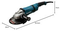 Makita haakse slijper 230V - GA9030RF01 - 2400W - ∅230mm - met vastzetschakelaar en super binnenflens - in doos - thumbnail