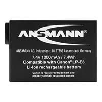 Ansmann A-Can LPE8 Camera-accu Vervangt originele accu LP-E8 7.4 V 1000 mAh - thumbnail