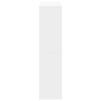 Kamerscherm 100x33x155,5 cm bewerkt hout wit - thumbnail