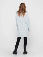 JACQUELINE DE YONG gebreide jurk JDYZIZA met volant lichtblauw - thumbnail