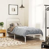 Hoofdbord 75 cm metaal wit - thumbnail